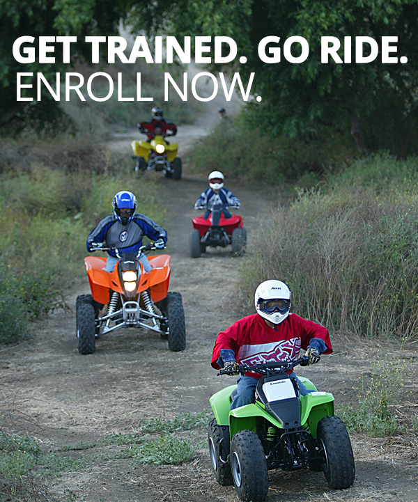 ATV safety course in action